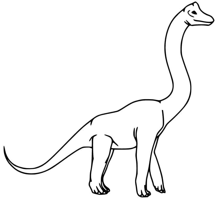 Brachiosaurus 6 Värityskuva