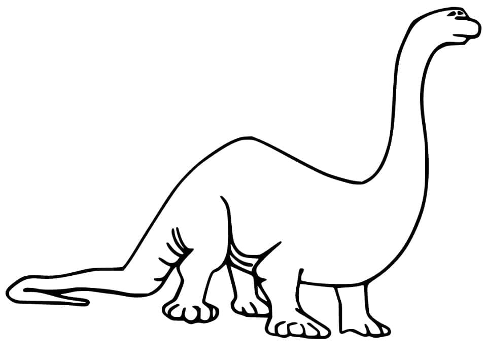 Brachiosaurus 7 Värityskuva
