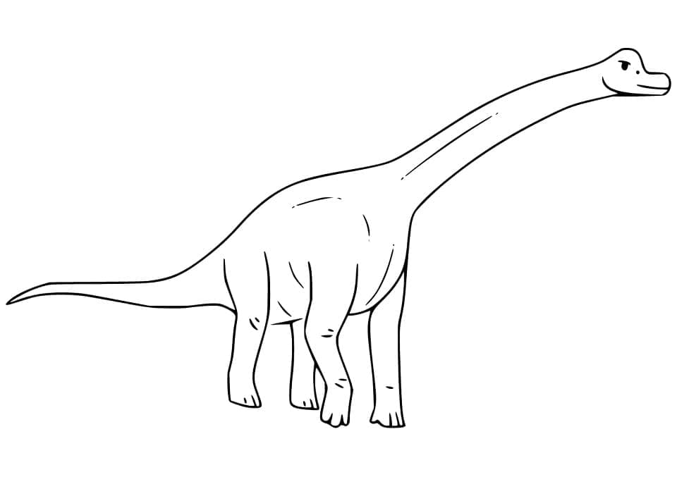 Brachiosaurus kävelyt Värityskuva