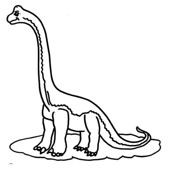 Brachiosaurus Tulostettava Värityskuva