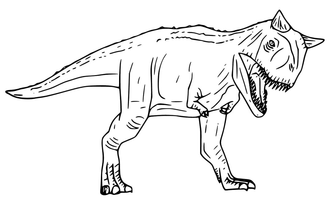 Carnotaurus 1 Värityskuva