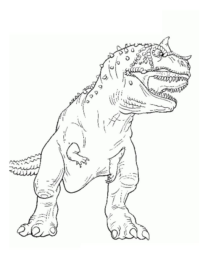 Carnotaurus 4 Värityskuva