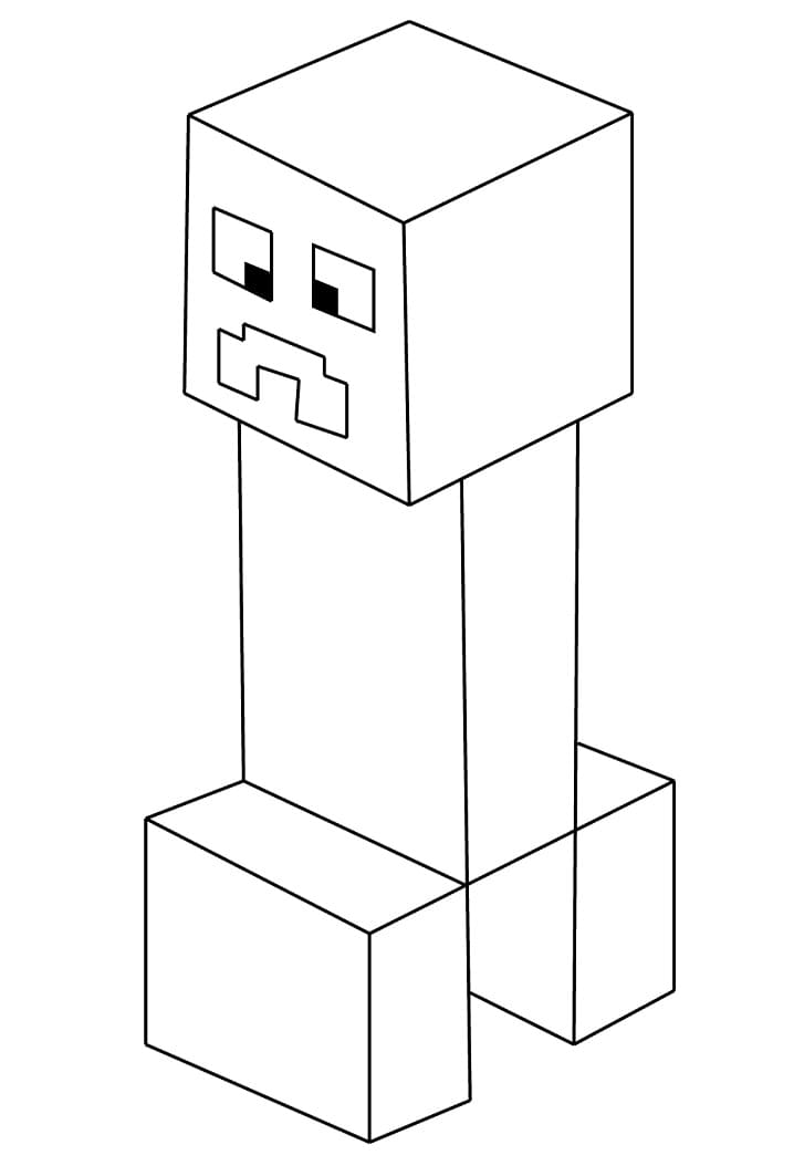 Creeper Minecraftissa Värityskuva