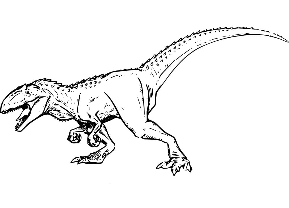 Giganotosaurus 1 Värityskuva