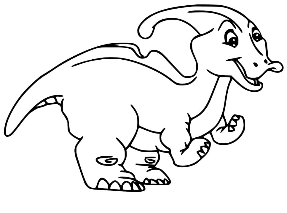 Hauska Parasaurolophusurolophus Värityskuva