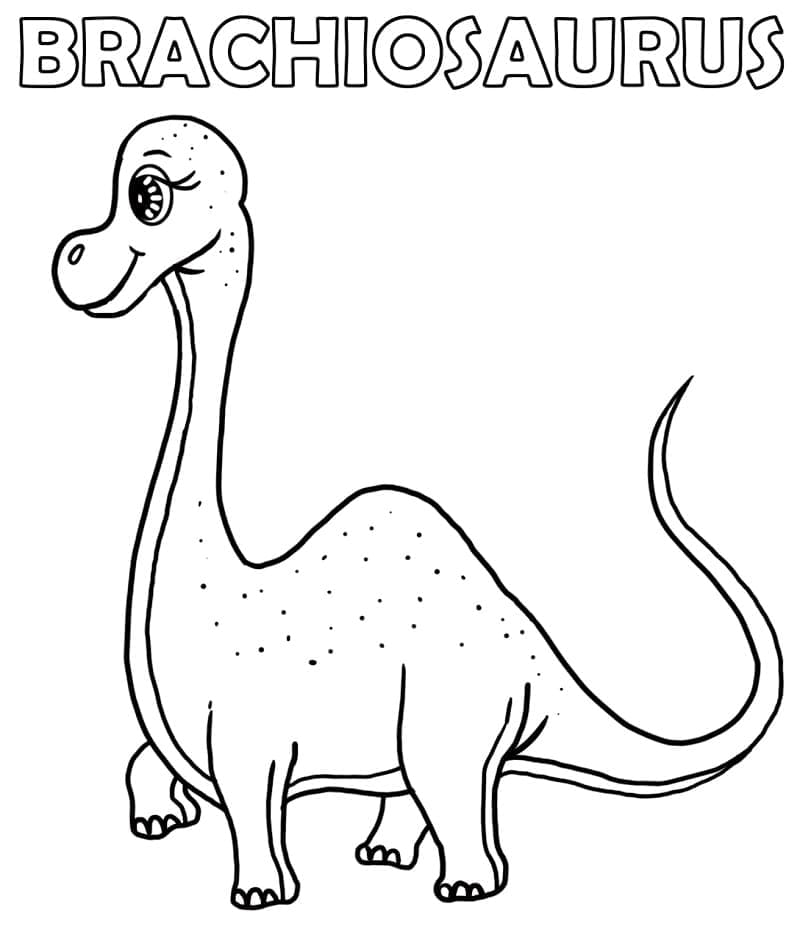 Ihana Brachiosaurus Värityskuva