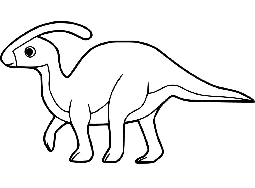 Ihana Parasaurolophus Värityskuva