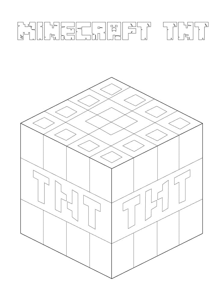 Minecraft TNT Värityskuva