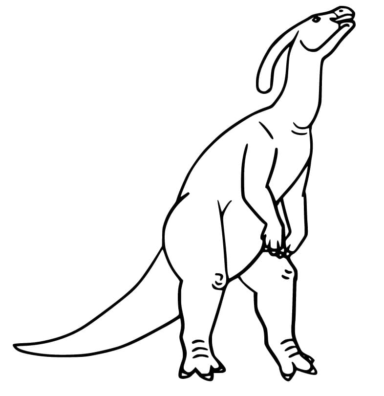 Parasaurolophus 1 Värityskuva