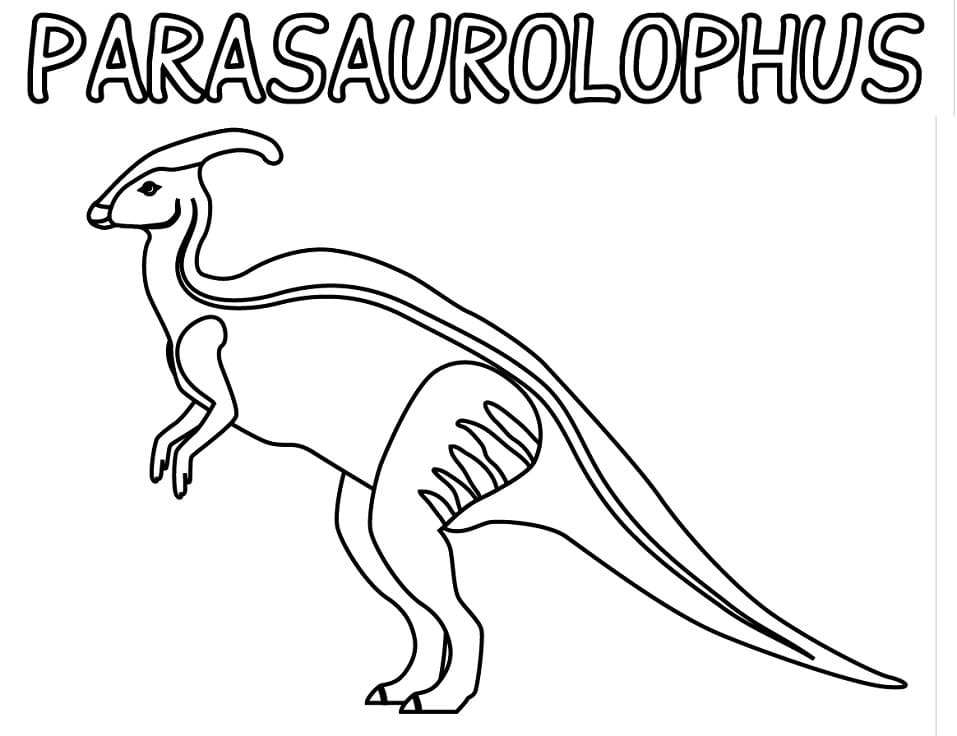 Parasaurolophus 10 Värityskuva