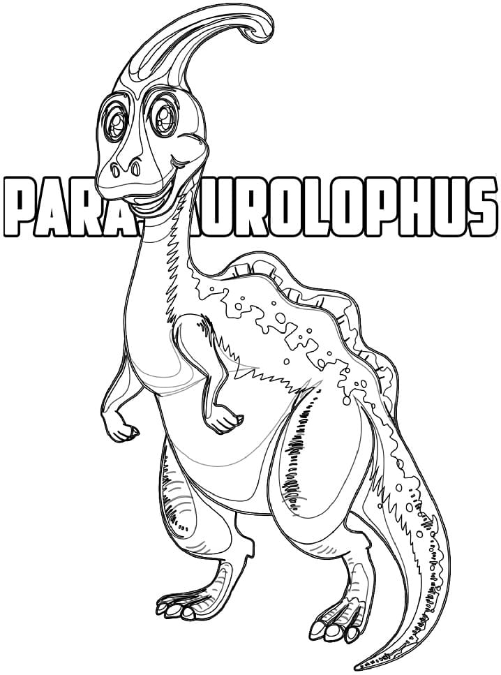 Parasaurolophus 11 Värityskuva