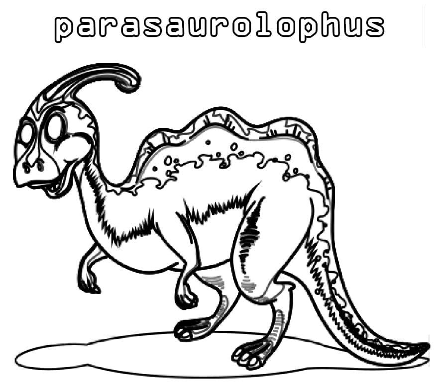 Parasaurolophus 13 Värityskuva