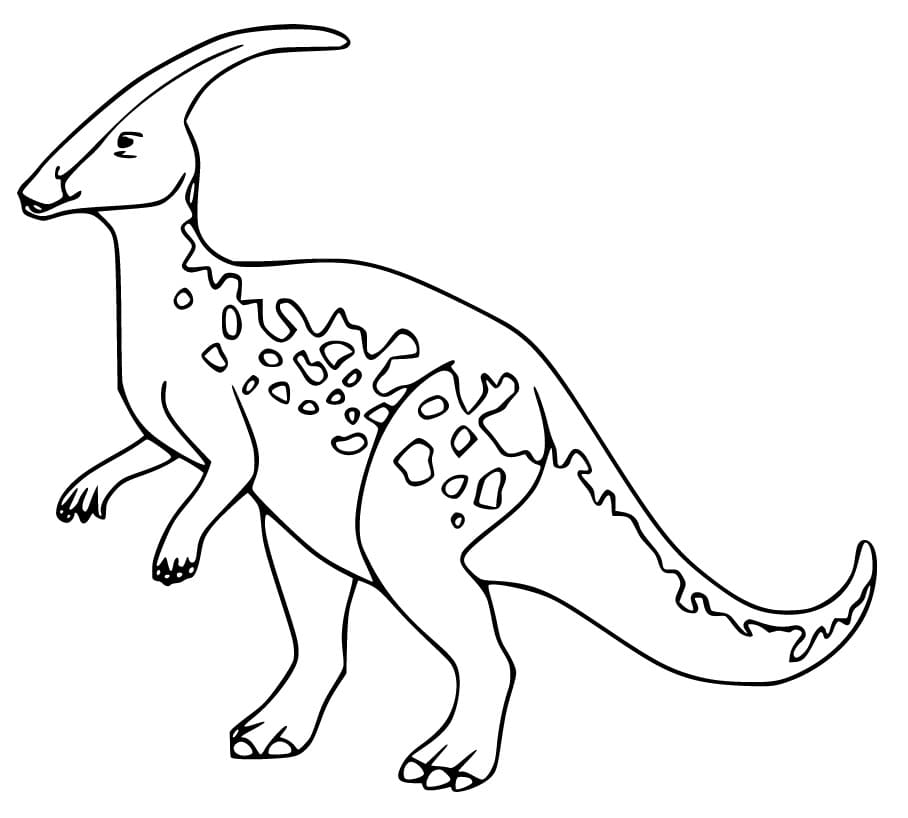 Parasaurolophus 4 Värityskuva