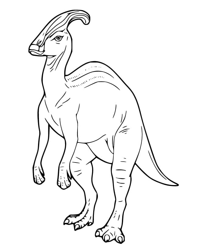 Parasaurolophus 5 Värityskuva