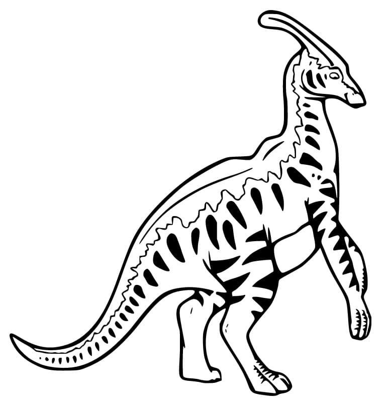 Parasaurolophus 6 Värityskuva