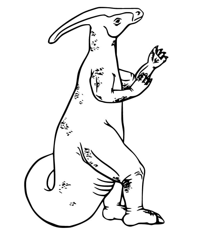 Parasaurolophus 7 Värityskuva