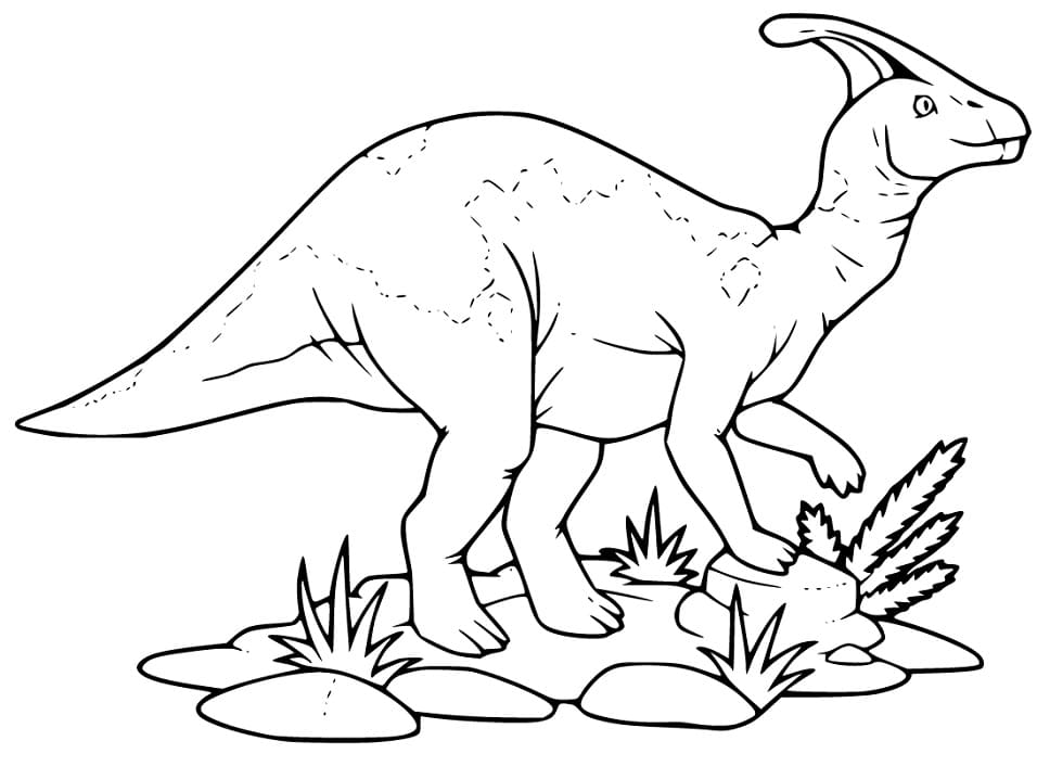 Parasaurolophus 8 Värityskuva