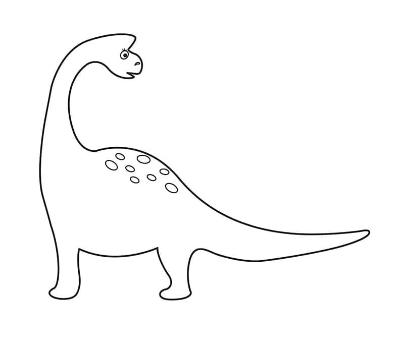 Pikku Brachiosaurus Värityskuva