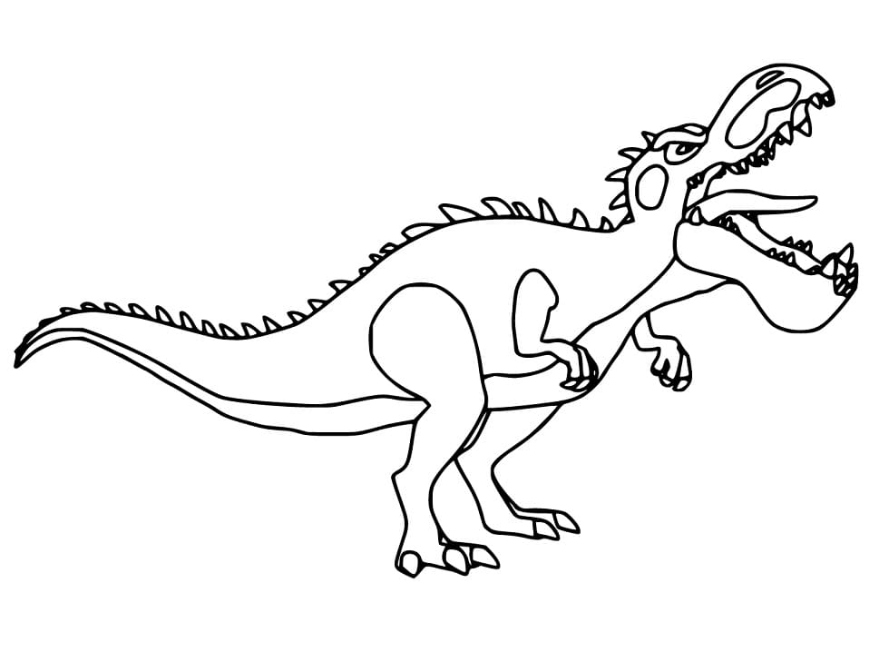 Sarjakuva Giganotosaurus Värityskuva