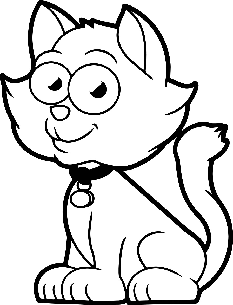 sarjakuva kissa Värityskuva