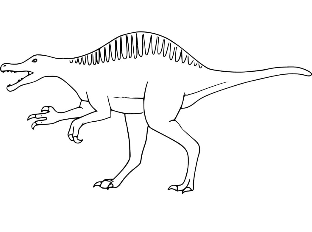 Spinosaurus 1 Värityskuva