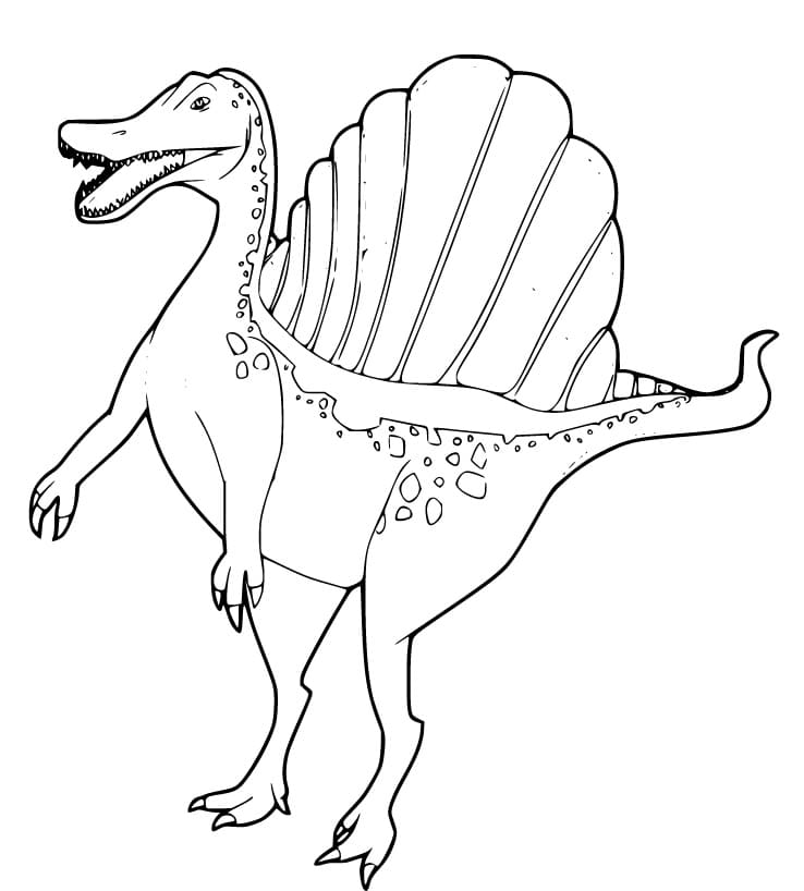 Spinosaurus 5 Värityskuva