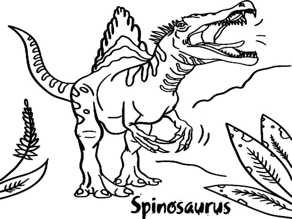 Spinosaurus 6 Värityskuva