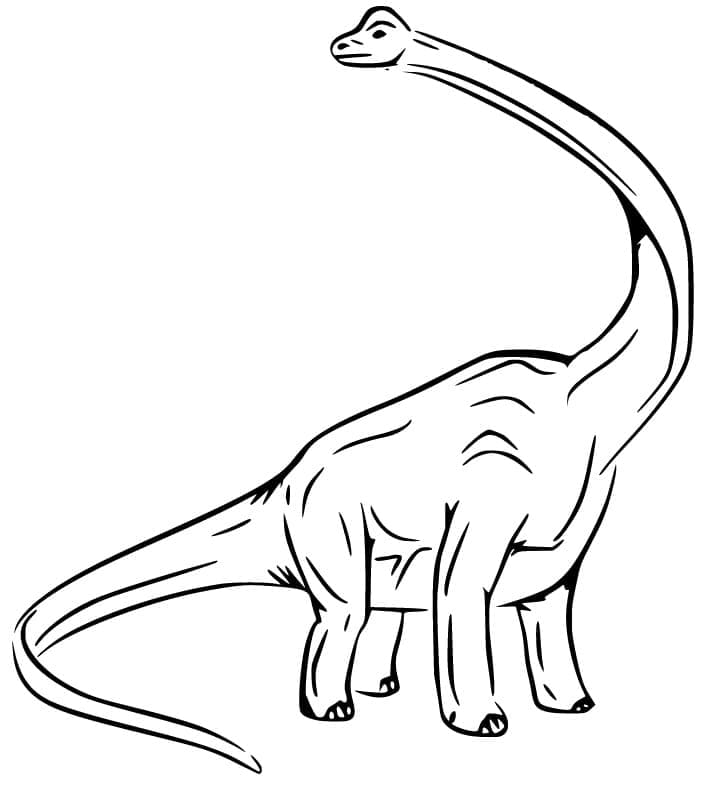 Valtava Brachiosaurus Värityskuva