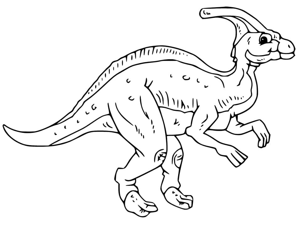 Vanha Parasaurolophus Värityskuva