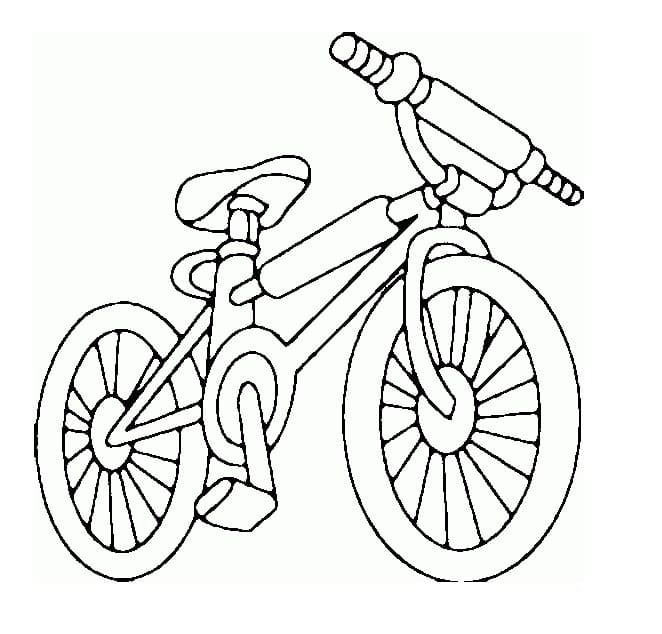 A Bicycle coloring page Värityskuva