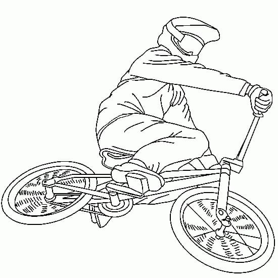 BMX Bike coloring page Värityskuva