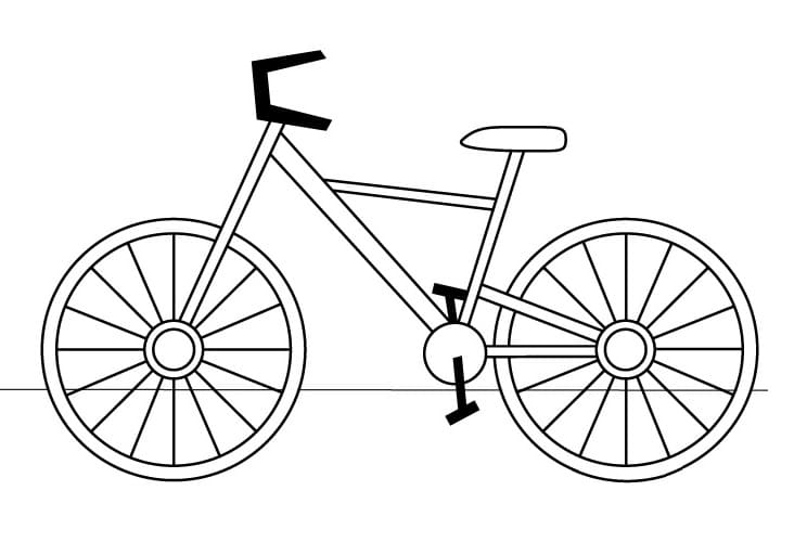 Bicycle Free Printable coloring page Värityskuva