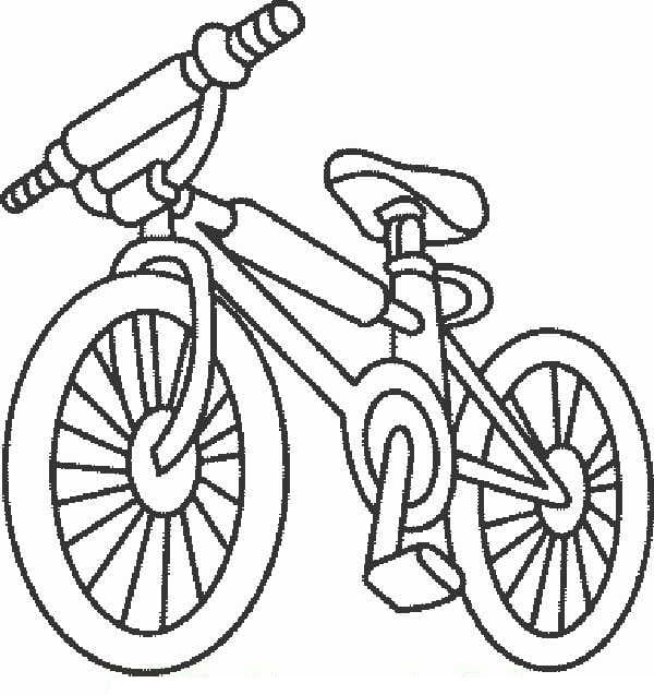 Bicycle Printable coloring page Värityskuva