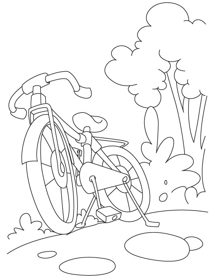 Bicycle for Kids coloring page Värityskuva