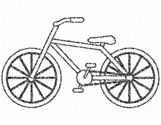 Bicycle to Print coloring page Värityskuva