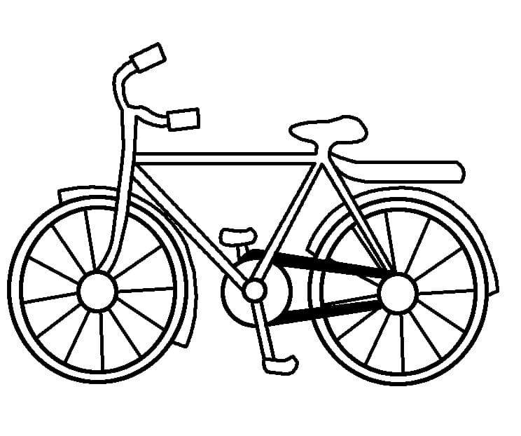 Free Bicycle Printable coloring page Värityskuva