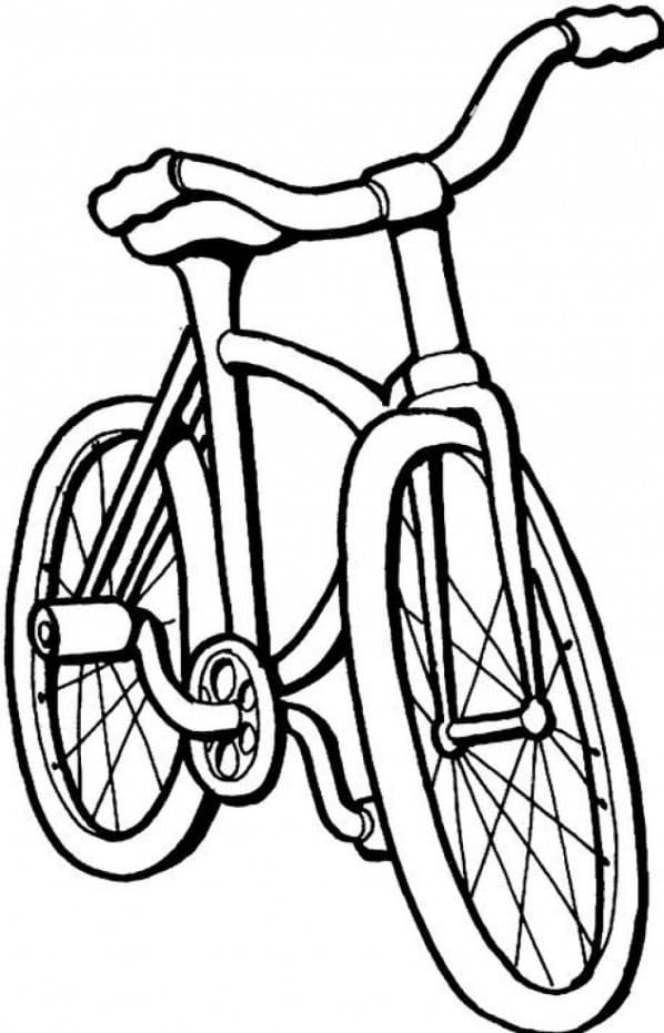 Free Bike coloring page Värityskuva