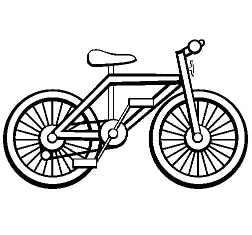 One Bicycle coloring page Värityskuva