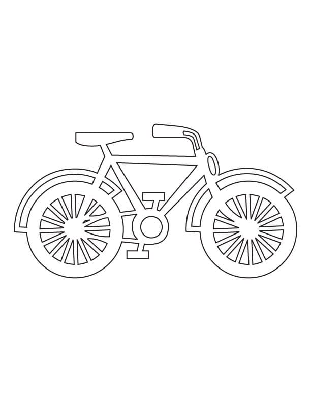 Printable Bicycle coloring page Värityskuva