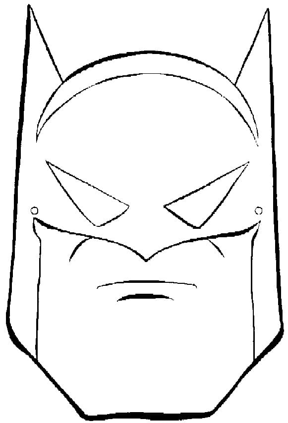 Batmanin kasvot Värityskuva
