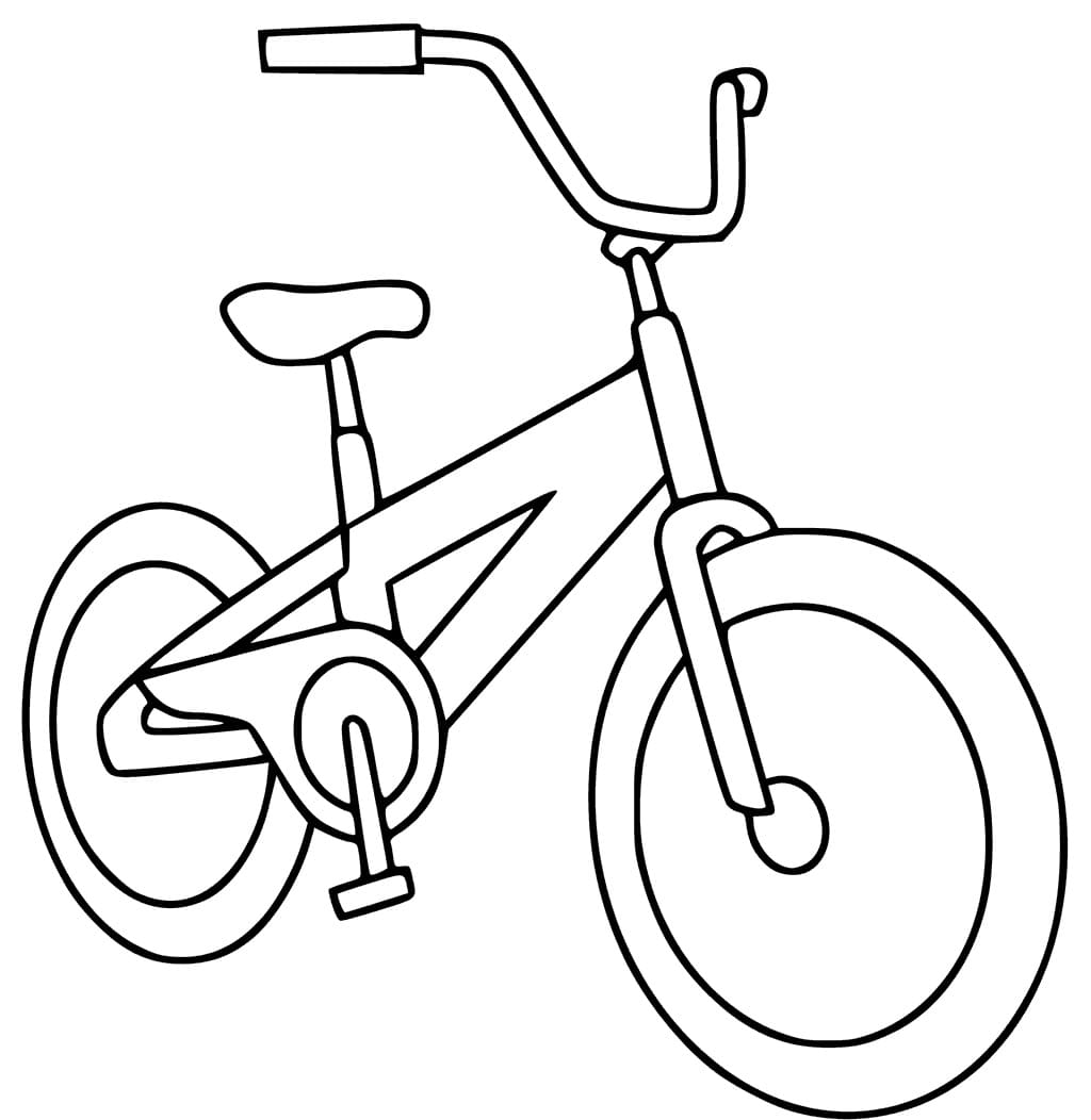 Erittäin helppo pyörä Värityskuva