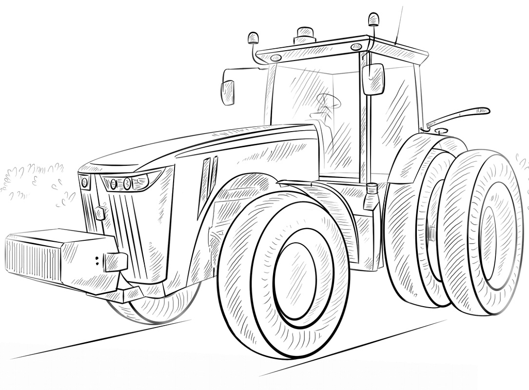John Deeren traktori Värityskuva