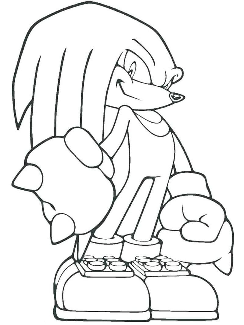 Knuckles Sonicilta Värityskuva