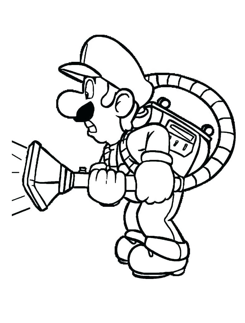 Mario pölynimurilla Värityskuva