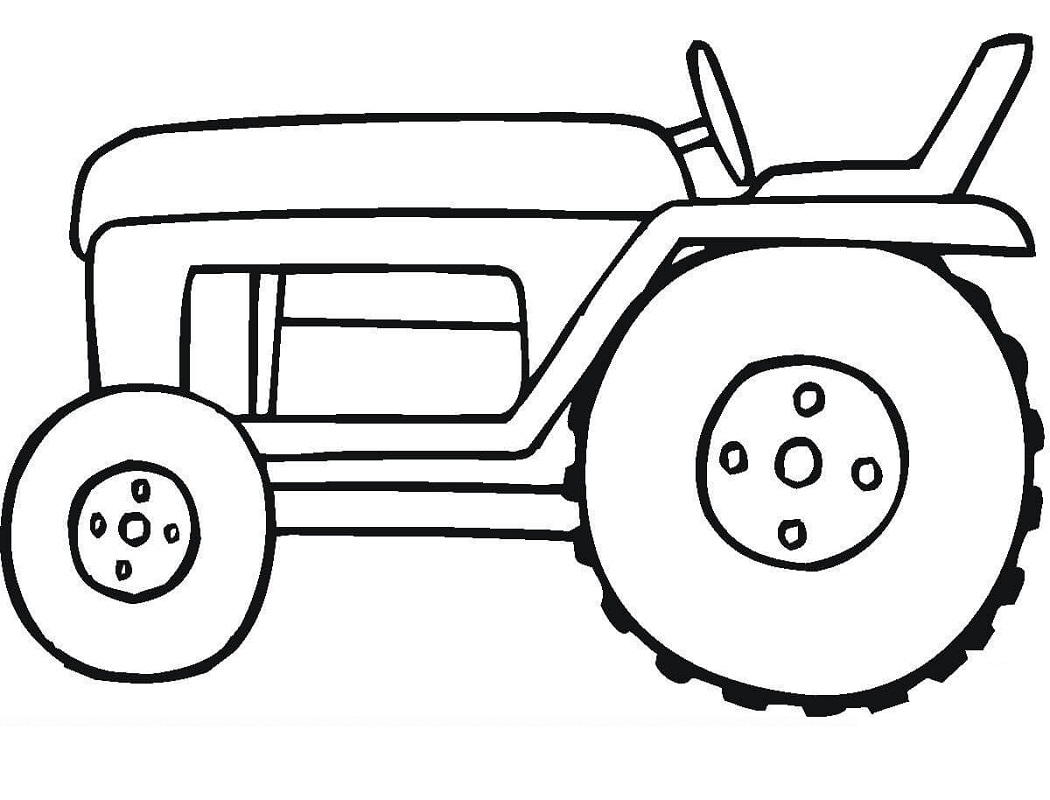 Pieni traktori Värityskuva
