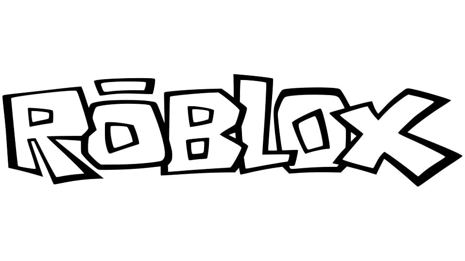 Roblox logo Värityskuva