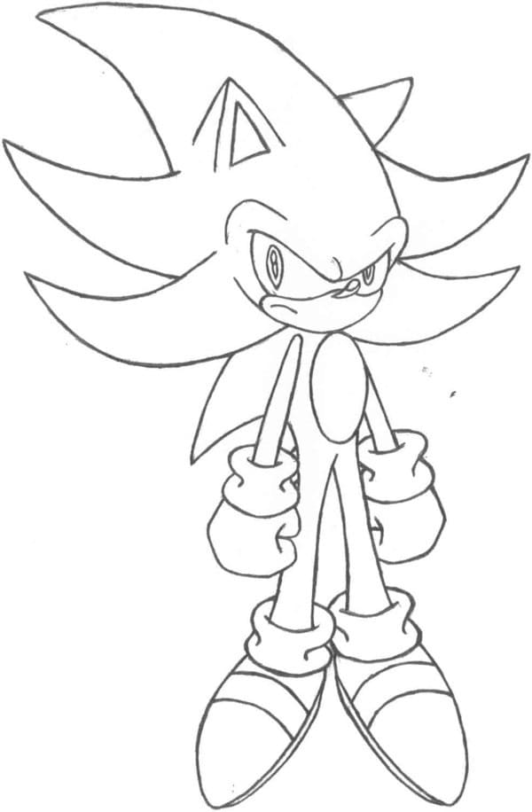 Sonic on vihainen Värityskuva