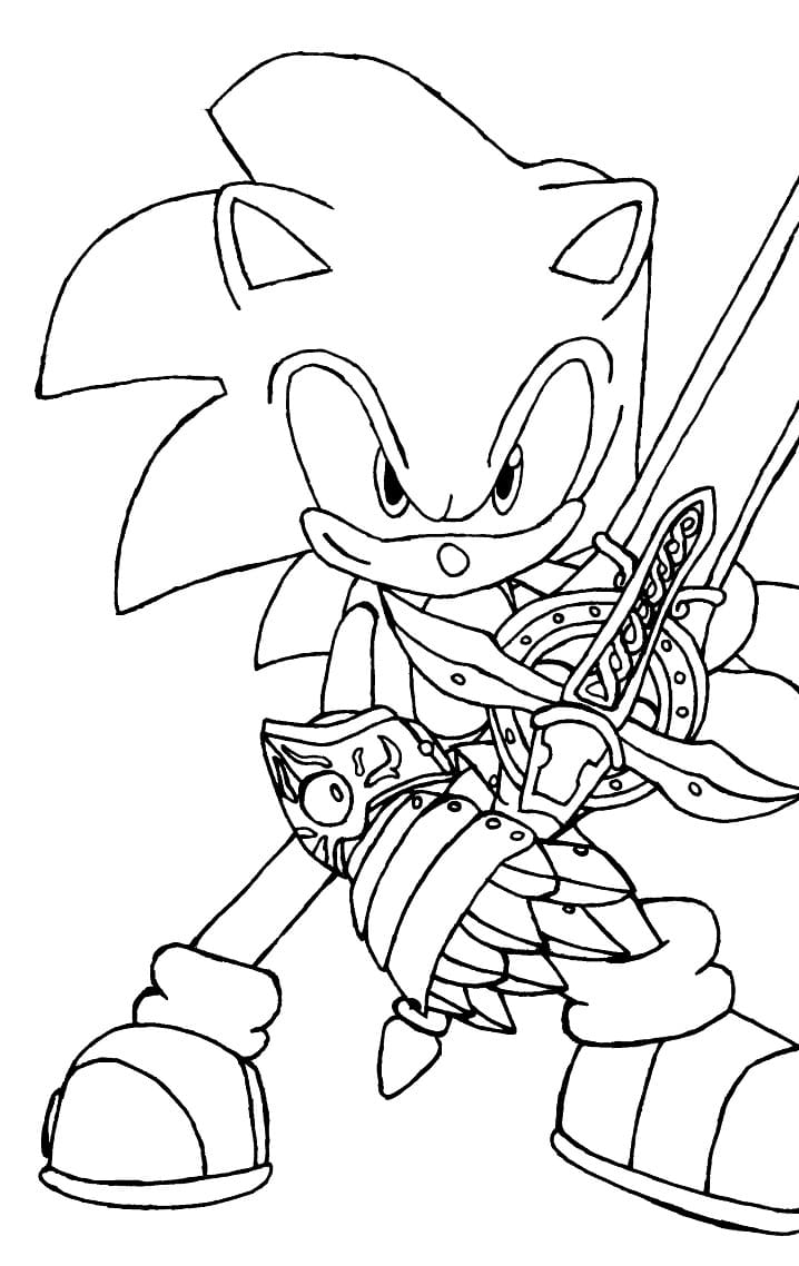 Sonic ritari Värityskuva