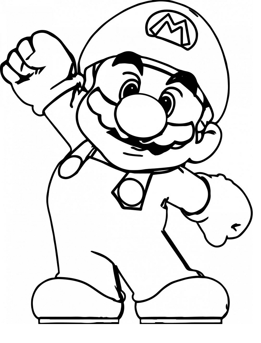 Super Mario on siistiä Värityskuva