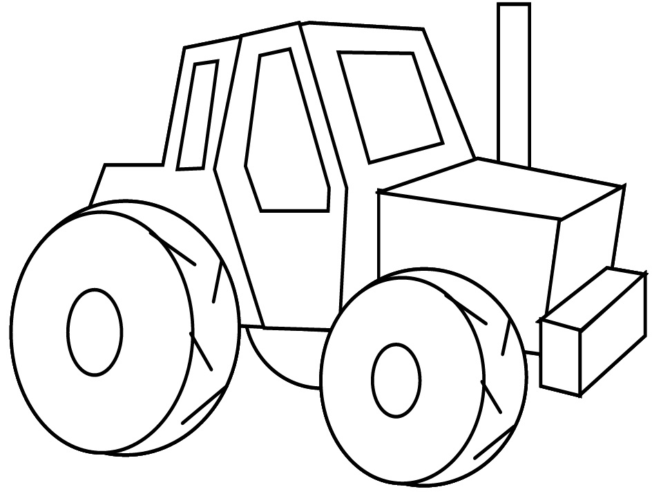 Traktori 9 Värityskuva - Lataa, tulosta tai väritä verkossa ilmaiseksi